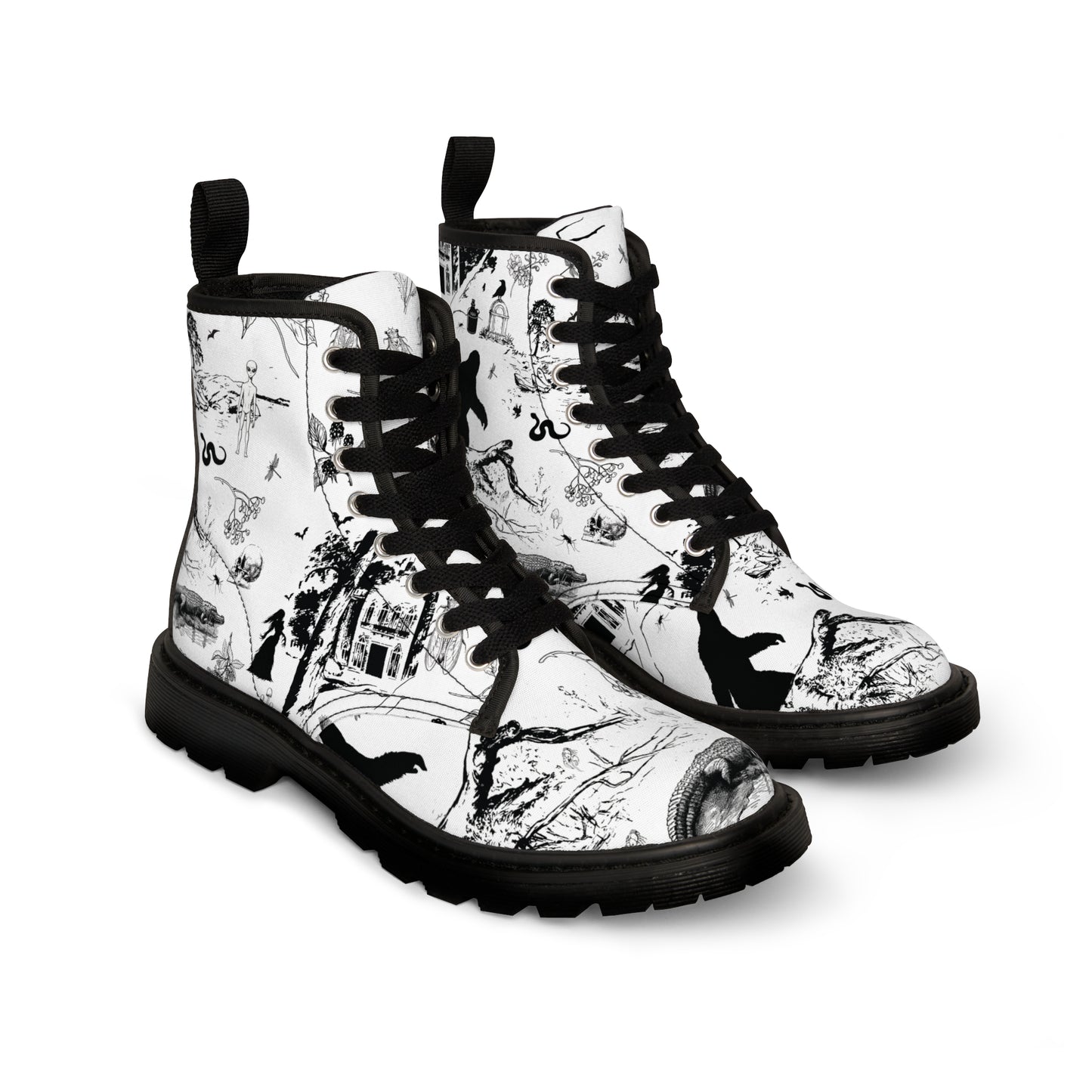 The Strange South Toile Women's Canvas Boots