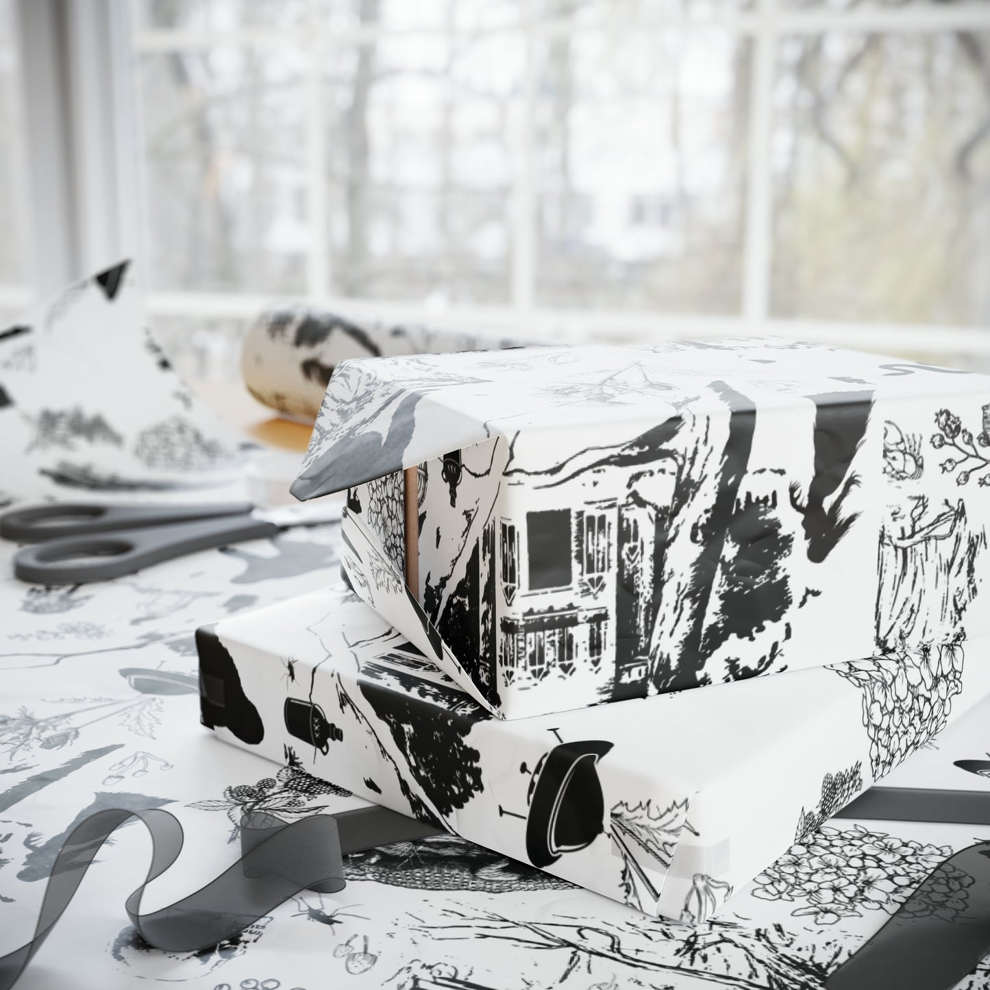 The Strange South Toile Wrapping Papers