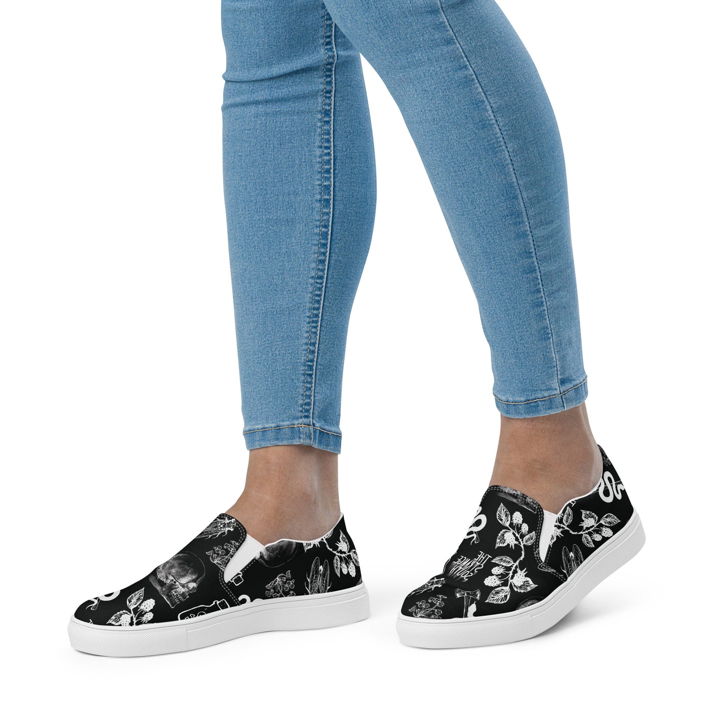 Skulls, Snakes, and Cicadas Women’s slip-on shoes