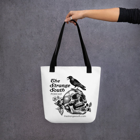 Skull and Crow Tote bag // The Strange South Podcast