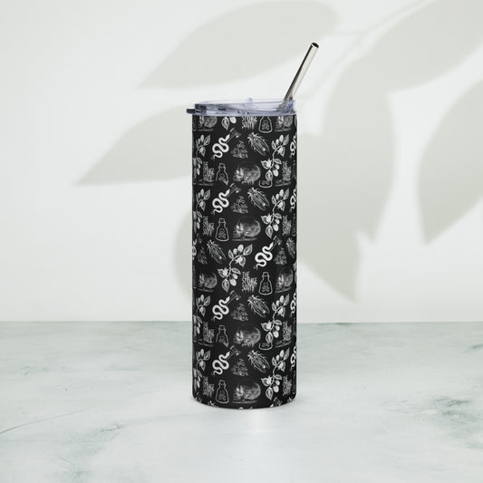 Skulls, Snakes, and Cicadas Stainless Steel Tumbler