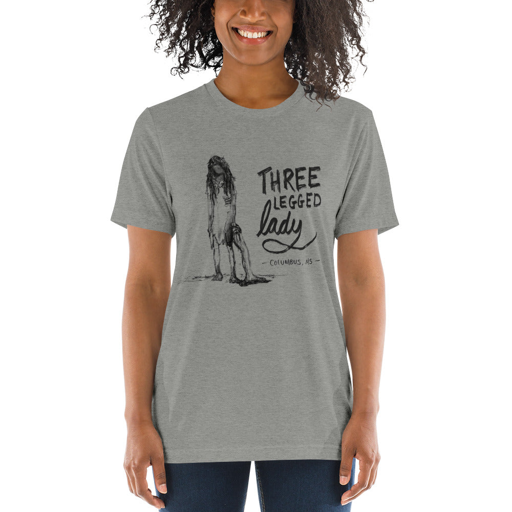 The Legend of Three-legged Lady Tri-blend T-shirt